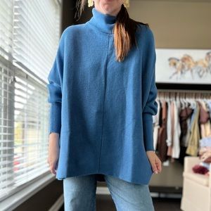 Royal blue look for less for free people ottoman sweater large